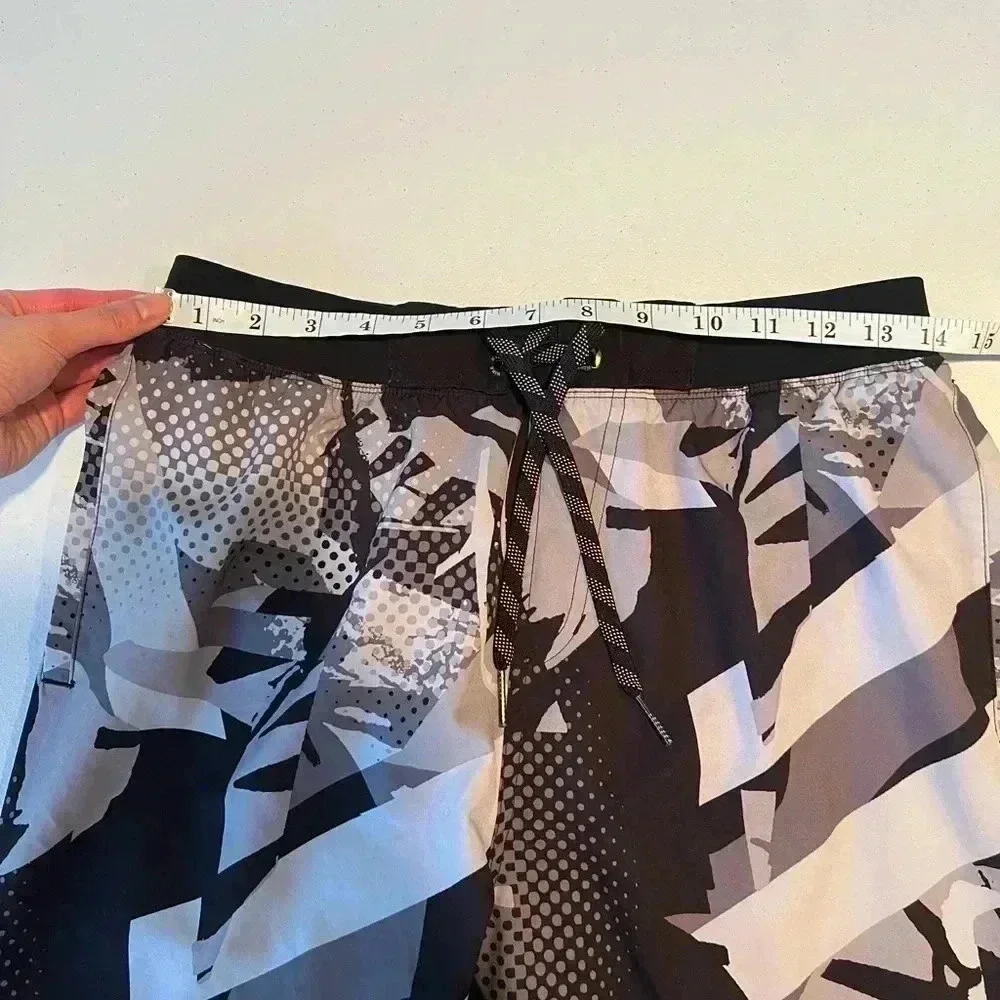 Nike‎ men swim trunks black print short M